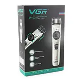 Машинка для стрижки Волосся і Бороди VGR V-031 | Професійний Бездротовий Тример, фото 10