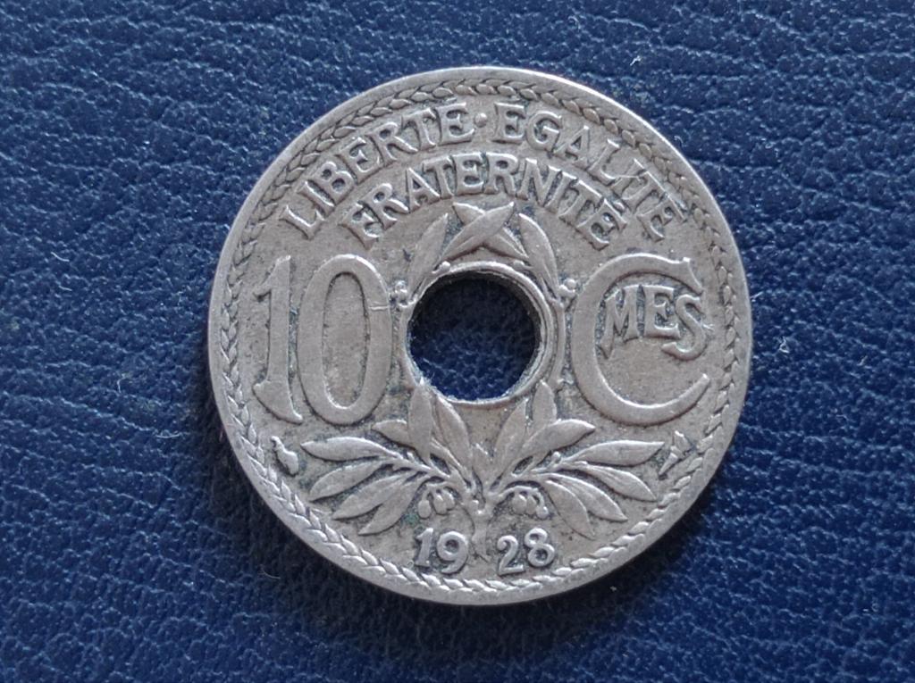 Франція 10 сантимів 1928, фото 1