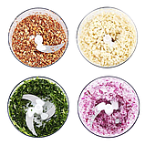 Подрібнювач овочів ручний пластик, фруктів і м'яса, Професійний подрібнювач продуктів, фото 3