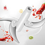 Подрібнювач овочів ручний пластик, фруктів і м'яса, Професійний подрібнювач продуктів, фото 4