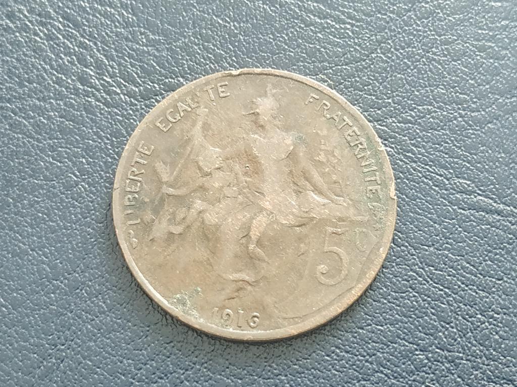 Франція 5 сантимів 1916, фото 1