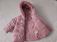 Куртка шубка Blukids Италия (розовая)На возраст 12-18 мес, рост 80 см