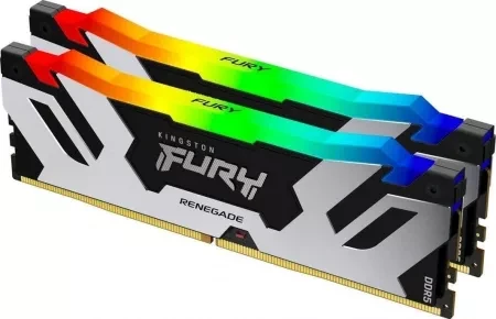Оперативна пам'ять Kingston Fury Renegade RGB, DDR5, 96 GB, 6000MHz, CL32 (KF560C32RSAK296)