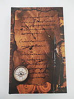 Книга, книжка сейф металевий на замку / Книга сейф шкатулка на ключику, компас і карта