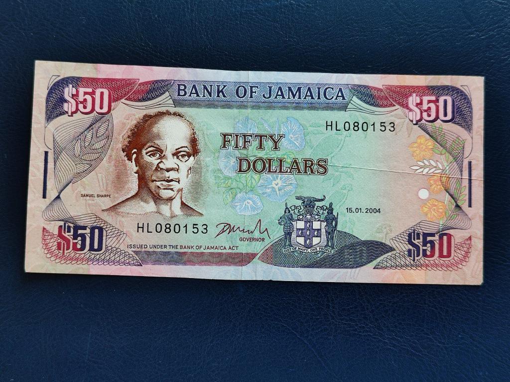 Ямайка 50 доларів 2004 № 880