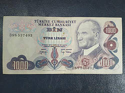Туреччина 1000 лір 1970 No 140