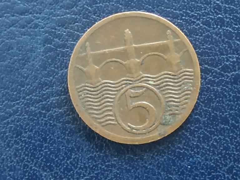 Чехословаччина 5 гелерів 1927, фото 1