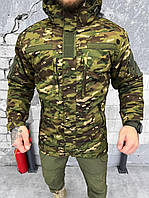 Тактическая куртка мультикам теплая одежда на зиму, Армейская демисезонная куртка с подкладкой Omni Heat