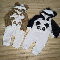 Махровый комбинезон "Панда" для малышей 1/1 года; Опт. Турция