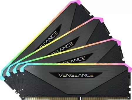 Оперативна пам'ять Corsair Vengeance RGB RT, DDR4, 64 GB, 3600MHz, CL18 (CMN64GX4M4Z3600C18)