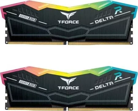 Пам'ять для настільних комп'ютерів TEAM 32 GB (2x16GB) DDR5 6400 MHz T-Force Delta RGB Black (FF3D532G6400HC40BDC01)