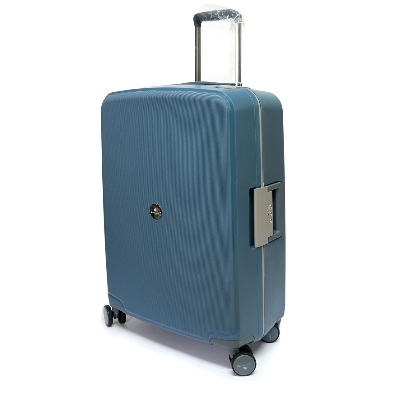 Міцна валіза з поліпропілену на защіпках середня Snowball 37103 синя