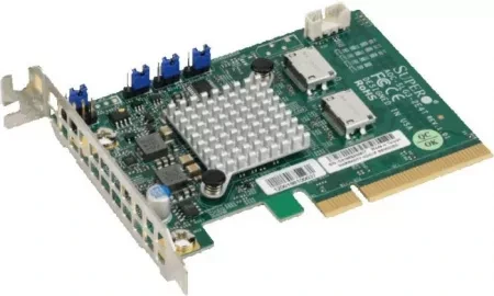 Двопортовий внутрішній адаптер Supermicro Riser Card Aoc-Slg3-2E4T-O (AOCSLG32E4TO)