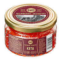 Ікра лососева Кети преміум ТМ "ЧЕРВОНЕ ЗОЛОТО" 250г