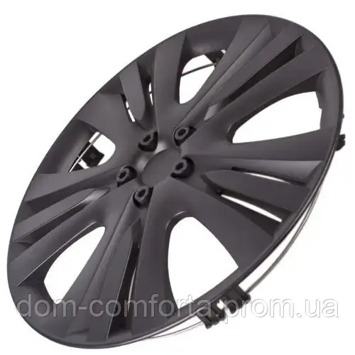 Колпаки на колеса r13 Lux черные колесные авто колпаки на диски радиус 13 декоративные автомобильные (4 шт) DL - фото 4 - id-p1647795177