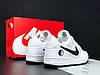 Чоловічі кросівки Air Force 1 Yin Yang Fleece Termo White Black Найк Аїр Форс 1 білі Інь Янь фліс єврозима, фото 9