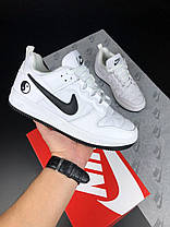 Чоловічі кросівки Air Force 1 Yin Yang Fleece Termo White Black Найк Аїр Форс 1 білі Інь Янь фліс єврозима, фото 6
