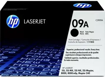 Hewlett Packard HP 09A Toner LaserJet 5SI, 5SI MOPIER, MX, 5 SI NX, 8000, 8000 DN, MFP, 8000N, MOPIER 240 (C3909A)