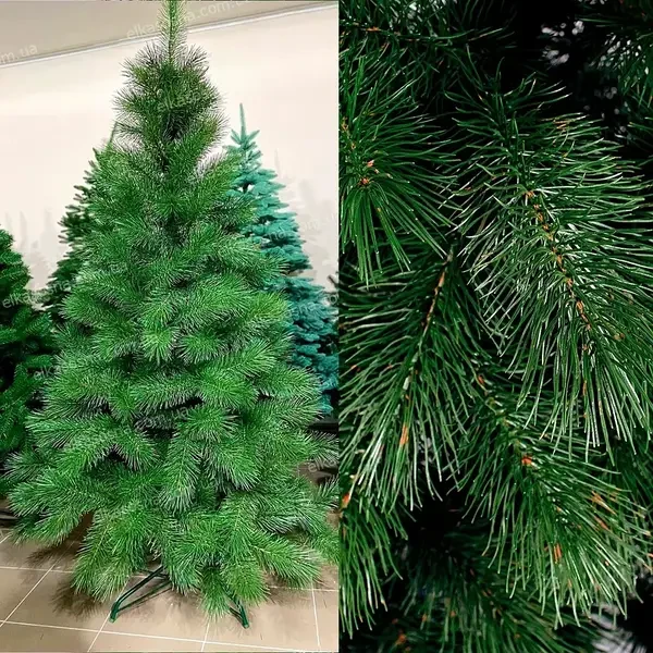 Сосна лита штучна 1,50 метра зелена/ лита ялинка штучна / ель / ялинки штучні / елки, фото 1