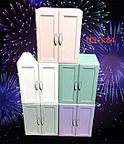 ❤️Скринька шафа зі шкірозамінника для прикрас з дверцями та 5 шухлядками, фото 8