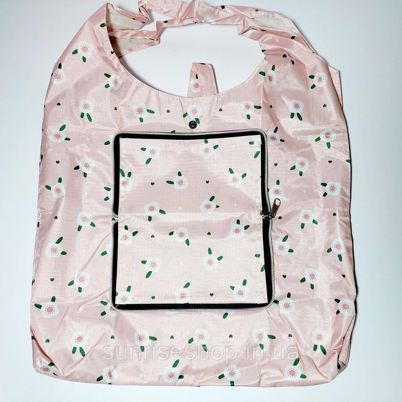 Екосумка з кишенею складається в гаманець забарвлення мікс