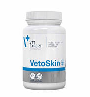 VetExpert VETOSKIN 60 капс. препарат при заболеваниях кожи и шерстного покрова для собак и кошек