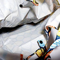 Екосумка з кишенею складається в гаманець забарвлення мікс, фото 4