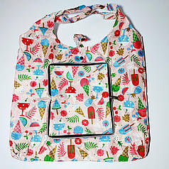 Екосумка з кишенею складається в гаманець забарвлення мікс