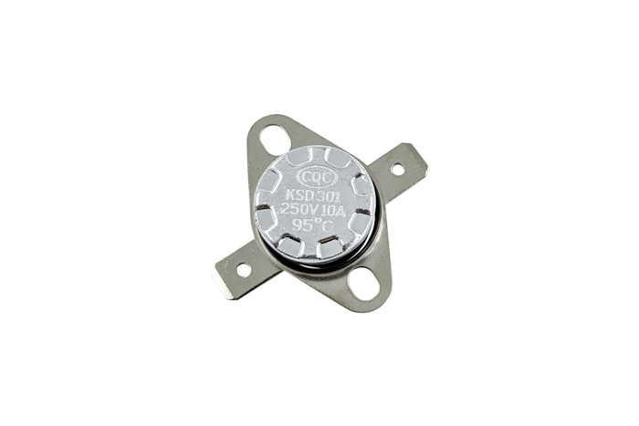 Термостат KSD301, KSD302, KSD303 95°C 10A, з рухомим фланцем (нормально замкнутий), фото 1