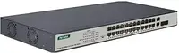 Комутатор Digitus 24-Port Fast Ethernet Poe Switch (Black) (DN95343)