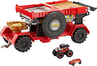 Трек Хот Вілс Пересувний Трамплін Hot Wheels Monster Trucks Down Hill Race & Go Playset GFR15 Mattel Оригінал