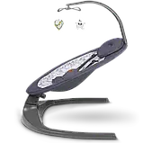 Шезлонг-гойдалка Lionelo RALF GREY WHITE, фото 4