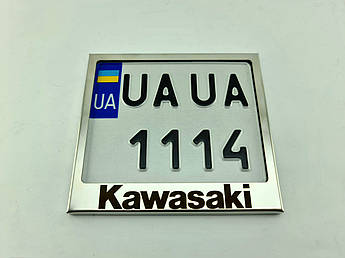 Рамка для номера моторолера, мопеда Kawasaki