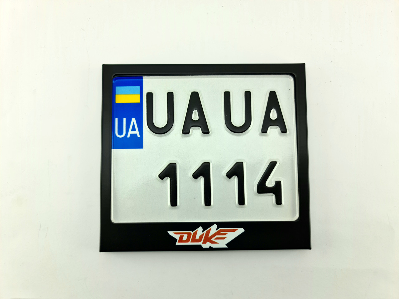 Рамка для номера моторолера, мопеда KTM Duke чорна