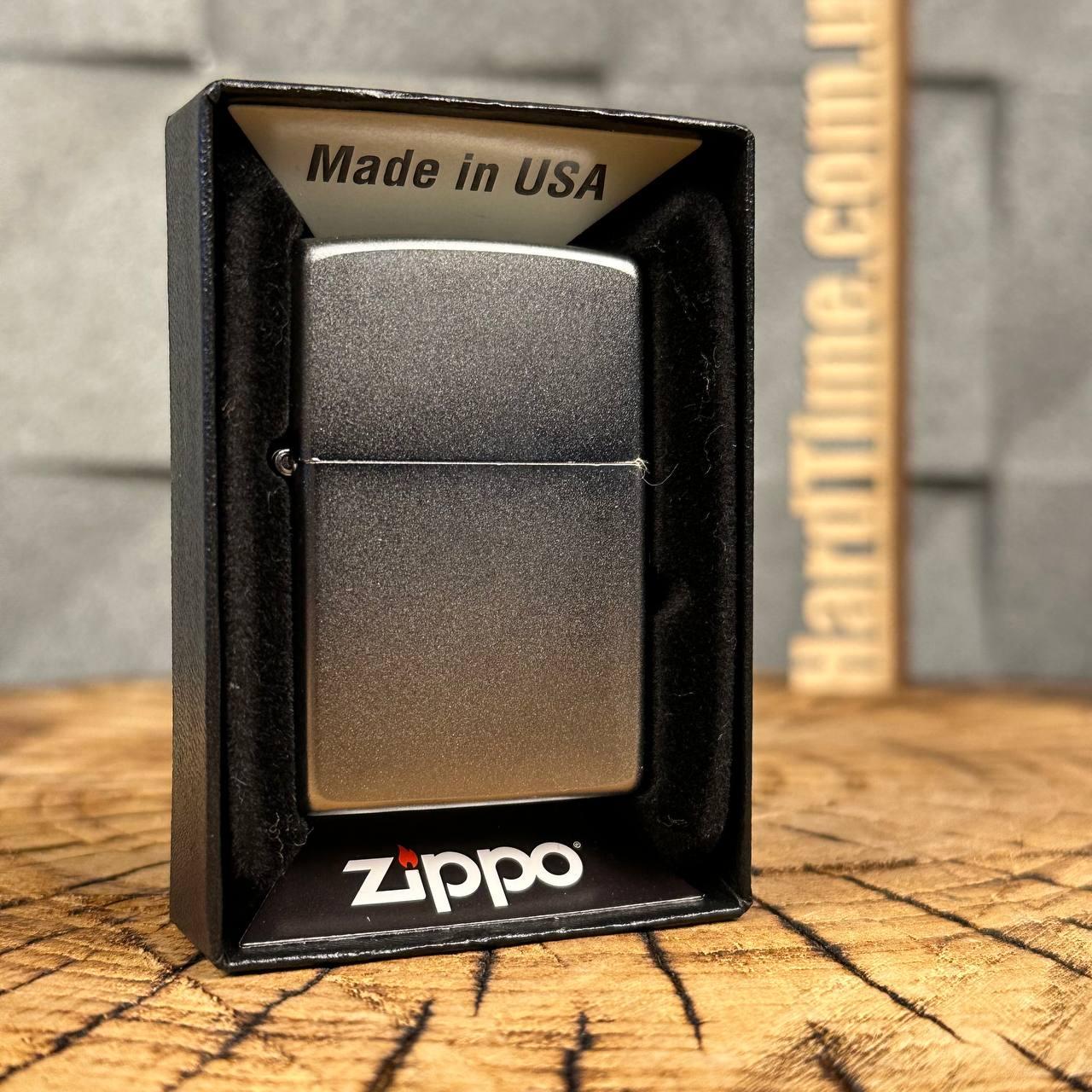 Зажигалка бензиновая Zippo REG SATIN CHROME 205 - фото 5 - id-p2024063088