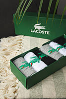 Носки мужские Lacoste 6 пар Набор мужских носков в коробке Подарочный набор носков Топ качество