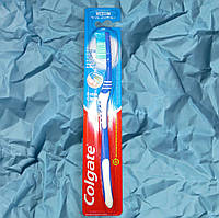 Зубна щітка Colgate середньої жорсткості "Extra Clean"синя