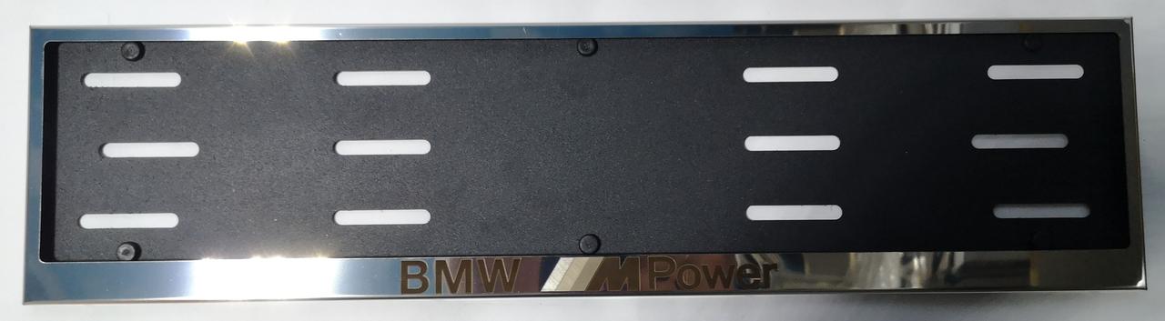 Номерна рамка для авто BMW gold