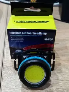 Фонарь Аккумуляторный налобный (заряд от Type-C, белый+красный LED)