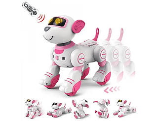 Собачка на радіокеруванні SD toys BG 1533 світло-звук сенсор рожевий