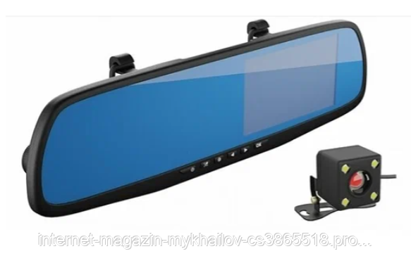 Зеркало видеорегистратор с камерой для парковки FULL HD Регистратор автомобильный с камерой заднего вида - фото 3 - id-p2025901317