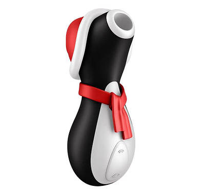 Вакуумний вібратор для клітора Satisfyer Penguin Holiday Edition Новорічний Talla