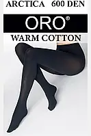 Теплые женские махровые колготки ORO Arctica Warm Cotton 600 Den Италия