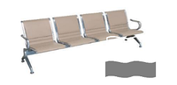 Секция Интеграл 413 4-х-местная с мягкими накладками на спинке, сиденье и между ними
