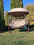 Гойдалка кокон із ротанга двомісна, фото 6