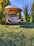 Гойдалка кокон із ротанга двомісна, фото 10
