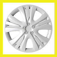 Ковпаки на колеса r13 Lux білі колісні авто ковпаки на диски радіус 13 декоративні автомобільні (4 шт) KM