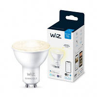 Умная лампочка WiZ GU10 4.7W(50W 400Lm) 2700K диммируемая Wi-Fi (929002448102) - Топ Продаж!