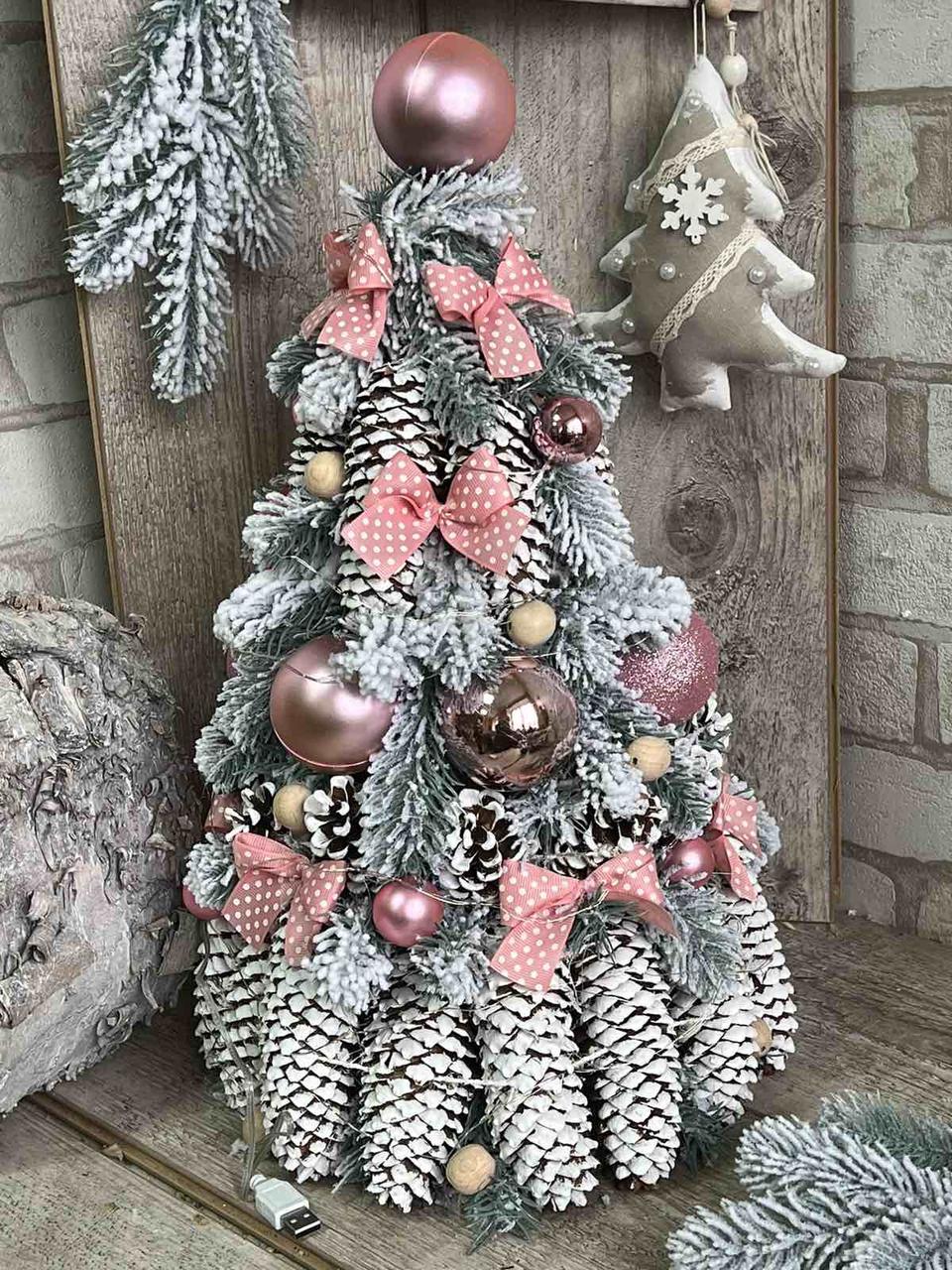 Різдвяна ялинка з лед підсвіткою, вис. ялинки 48-50 см, фото 1