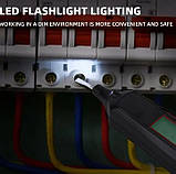 Індикатор напруги АС 12-300V з вольтметром, функцією продзвонювання ланцюга та ліхтариком, фото 5